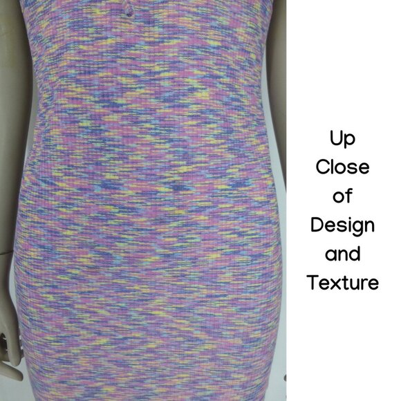 Guess X J Balvin Collab Limited Edition Space Dyed Ribbed Knit Mini Dress - Picture 11 of 15